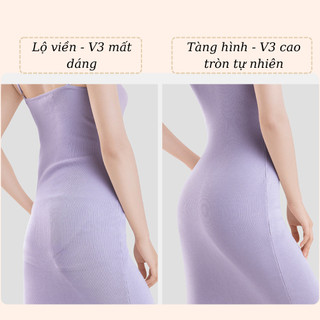 Quần lót nữ su gen bụng, nâng mông VANVENE QG219, quần gen không viền tàng hình cạp cao chữ X, kháng khuẩn cao cấp