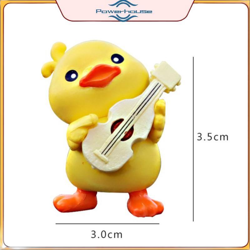 ĐIỆN 6 Chiếc Sáng Tạo Hoạt Hình Hình Hình Vịt Trang Trí Mô Hình Vịt Dễ Thương Vịt Vàng Nhỏ Bảng Điều Khiển Trung Tâm Ô Tô Đồ Trang Trí Phụ Kiện.