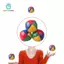 Gamchiano 3x Bóng Juggling Mềm Đồ Chơi Ném Bền 63mm / 2.48 '' Huấn Luyện Thể Thao Cho Người Lớn Hiển Thị Giỏ Lễ Phục Sinh