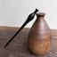 Kẹp tóc WHX-Vase Gỗ Mun Bình gỗ nguyên khối Kẹp tóc bằng gỗ