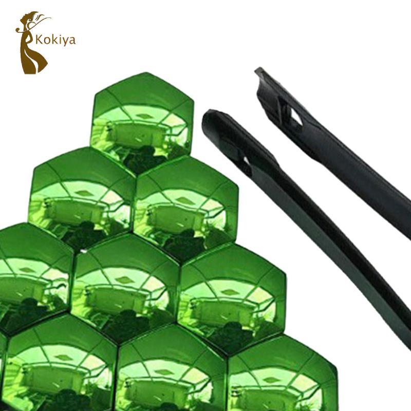 20 Miếng Vỏ đai ốc bánh xe ô tô, Vỏ bọc, Trang trí ngoại thất, Đa năng với dụng cụ kẹp, Bảo vệ rỉ sét, Bu lông trung tâm lốp