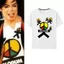 GC1 Michael Jackson lưu niệm Áo thun cotton dày Áo hòa bình và tình yêu OLODUM tay ngắn GC1