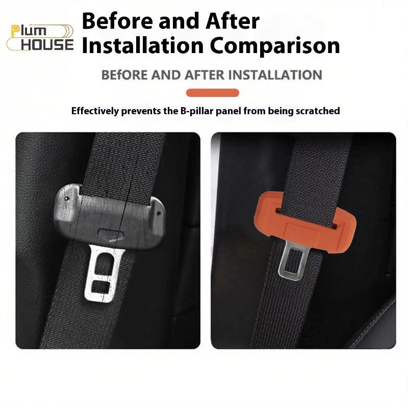 PlumHOUSE 1 / 2 Cái Đai An Toàn Đa Năng Bule Bảo Vệ Dây An Toàn Ô Tô Bule Vỏ Bảo Vệ Silicon Mềm Chống Va Chạm VN