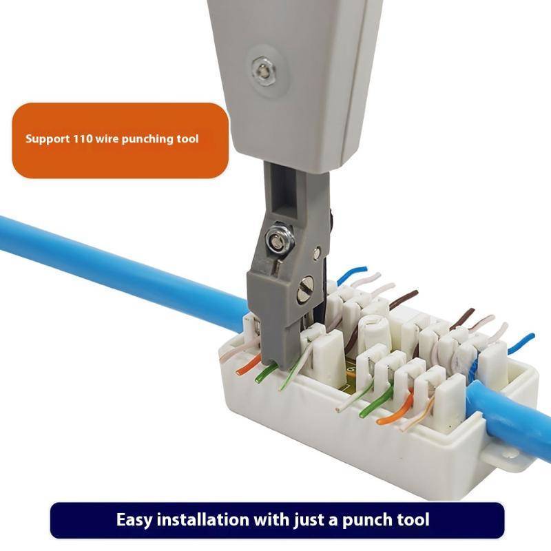 < WHPHous-t > 1 Cái Inline Punchdown Krone Coupler Joiner Cho Cat6 / Cat5E Cáp Mạng Ethernet RJ45 Hộp Thông Tin Máy Tính Để Bàn Hộp Nối Đẹp