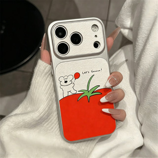 Ốp Điện Thoại Da Chó Con Cà Chua Dễ Thương Cho Redmi K90 Pro Max K80 K70 K70E K60 K60E K50 Ultra K50i K40 K40S Turbo 5 Max 4 Pro 5G 4G Đơn Giản "Let 's Go" Sweet Dog Cover Girls
