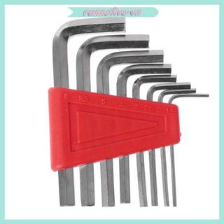 Ấm cúng 8 Chiếc Allen Cho Chìa Khóa Lục Giác Cờ Lê Bộ Dụng Cụ Tua Vít Cờ Lê Thép 1 5mm-6mm Công Cụ Sửa Chữa Xe Đạp