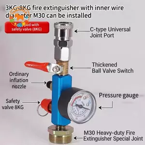 CANAMEK Bộ chuyển đổi bình khí áp suất cao để bình chữa cháy Chuyển đổi chai Bộ phận bơm tái sử dụng cho bánh răng và dụng cụ ngoài trời CSF