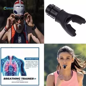 Huấn luyện viên thở Phòng độc phổi Thiết bị tập thể dục Silicone hô hấp Huấn luyện độ cao Công cụ tập thể dục ngoài trời mới