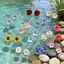 PNPIA- Bông Tai Hoa 3D Boho Cho Nữ Nhẹ Nhiều Màu Sắc Nhựa Thả Hoa Tòn Ten Cho Mùa Hè Đi Biển Đảng Và Quà Tặng