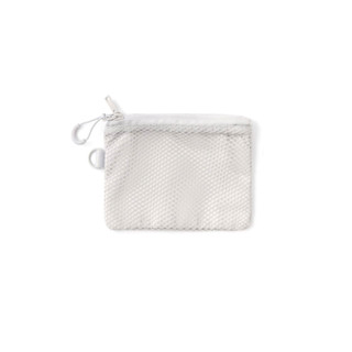 Túi bảo quản đôi dây kéo Nhật Bản, lưới tái chế, sợi polyester, thoáng khí, du lịch nhỏ gọn