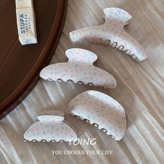 Yoing / Nhiều Màu Sắc Bướm Lấy Kẹp Nữ Acrylic Đầu Sau Nửa Tie Tóc Kẹp Cá Mập