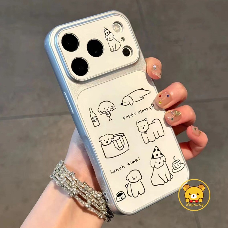Ốp Điện Thoại Hình Chó Hoạt Hình Cho Honor X9D X9C Smart X9B X9A X8D X8C X8B X8A X7D X7C X7B X7A X7 X6D X6S X6C X6B X6A X6 5G 4G Vỏ Mềm Da PU Chống Sốc Gấu Dễ Thương
