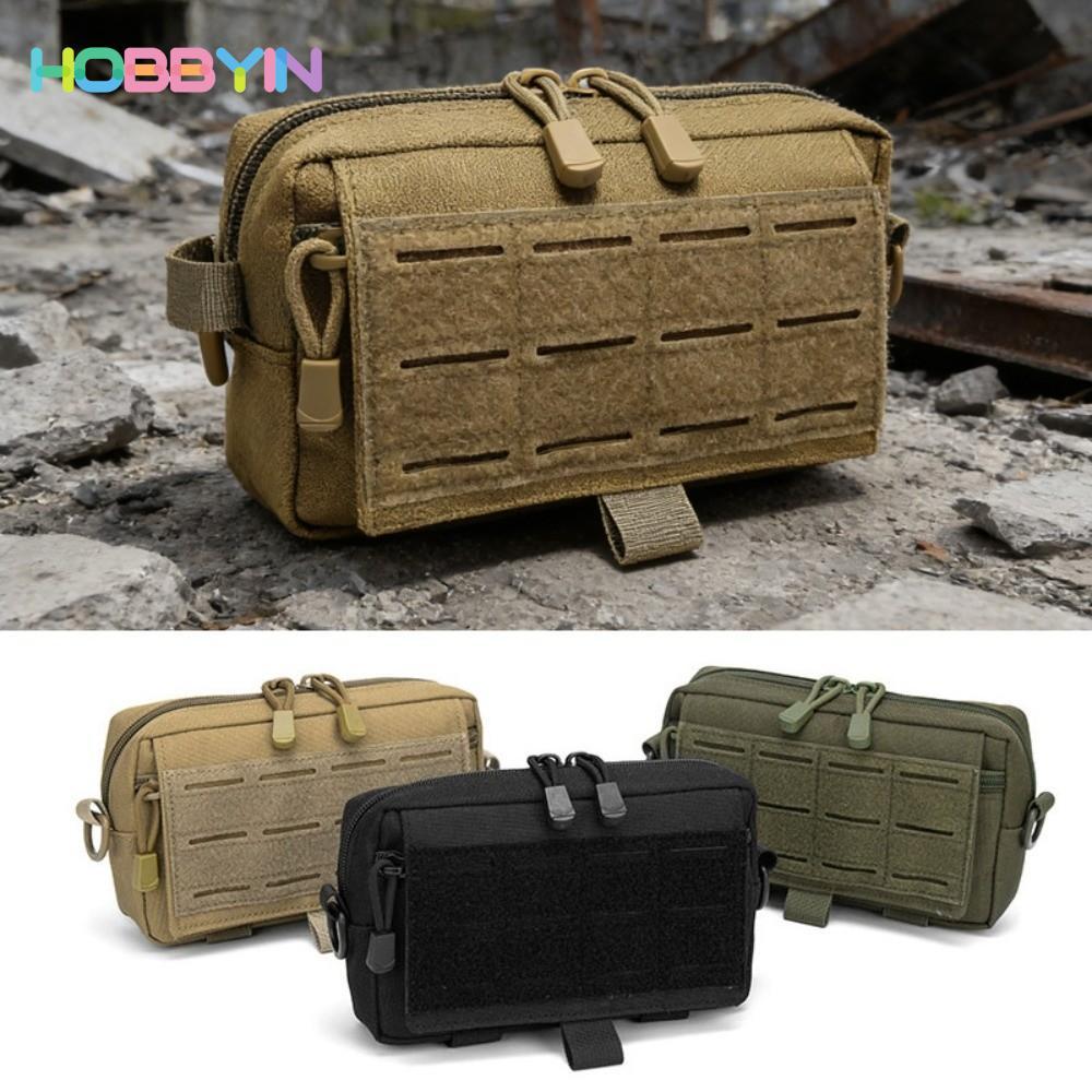 Túi tiện ích HOBBYIN EDC, Túi đựng dụng cụ tiện ích ngoài trời khẩn cấp, Túi có dây kéo đeo chéo Chức năng treo eo Fanny Pack Thể thao