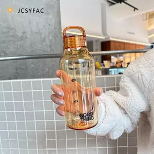 JCSYFAC 330ml 620ml Bình Nước Nhựa Di Động Cốc Thể Thao Sáng Tạo Có Dây Đeo Cho Phòng Tập Gym Cắm Trại Ngoài Trời Mới