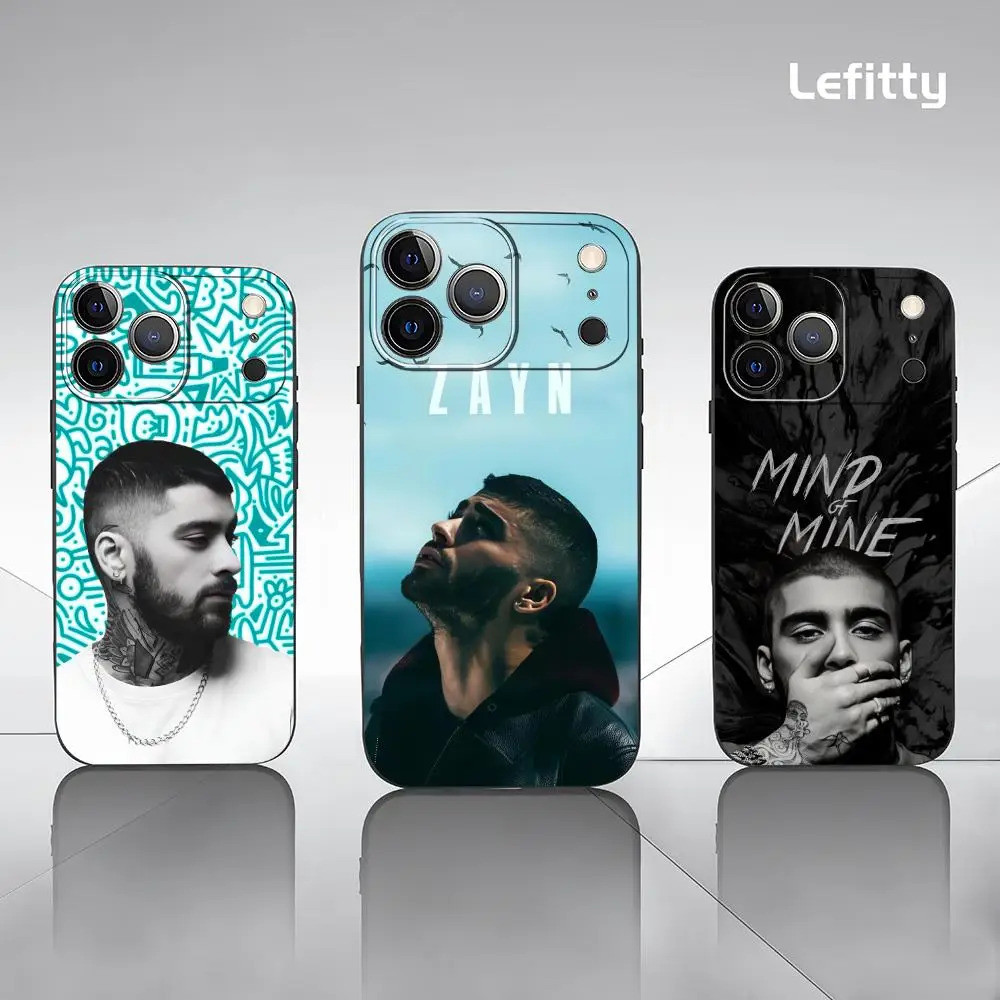 TP-2 Singer Z-Zayn M-Malik Ốp Điện Thoại IPhone 17 16 15 14 13 12 11 Pro Max Plus Mini Đen Mờ Vỏ Mềm Funda