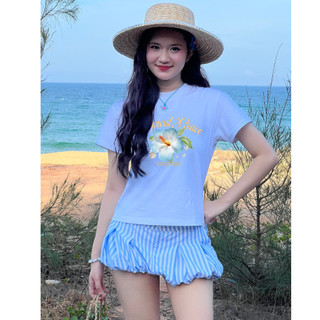 Áo BabyTee - BÔNG HOA - Premium Cotton 250gsm Cotton 2 Chiều