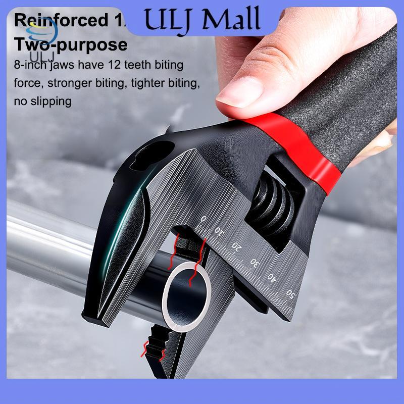 ULJ 1 Cái 6 / 8 "Tay cầm ngắn Cờ lê có thể điều chỉnh Cờ lê phòng tắm mở quá khổ Cờ lê Mini Bảng nhỏ Đường kính lớn Tay cầm ngắn có thể điều chỉnh.