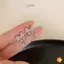 Bông tai đính đá Zircon nơ tinh tế Hàn Quốc dành cho nữ Bông tai đính đá dự tiệc cô gái Trang sức sinh nhật Quà tặng mới