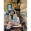 Milyfashion Phiên Bản Hàn Quốc Phong Cách Mới Pure Desire Sọc Dây Thắt Lưng Mùa Hè Mặc Ngoài Cô Gái Nóng Halter Không Tay Slim-fit Ôm Hơn Nhìn Ngắn Top