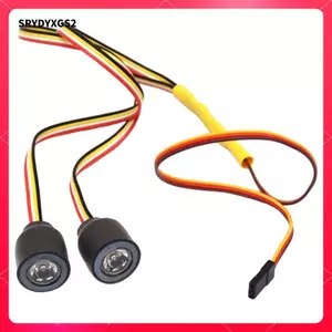 Đèn pha LED Angel Eyes 12 chế độ có thể điều chỉnh cho phụ kiện nâng cấp xe tải bánh xích RC 1: 10