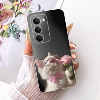 Dành Cho Xiaomi Redmi 15 5G 4G Vỏ Mèo Đáng Yêu Hoạt Hình Mềm Trong Suốt Silicon Vỏ Điện Thoại Cho Xiomi Redmi 15 Redmi15 Vỏ Bảo Vệ
