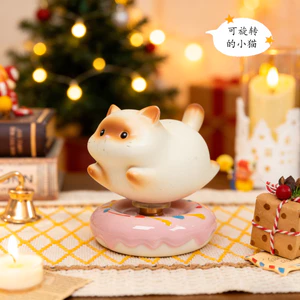 Jingdezhen Gốm Mèo Dễ Thương Biến Đồ Trang Trí Giải Nén Đồ Chơi Xoay Được Để Bàn Trang Trí Du Lịch Quà Lưu Niệm PTCK