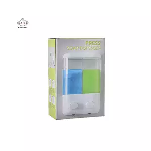 Maybest Hai Đầu Không Đục Lỗ Treo Tường Tắm Dầu Gội Sữa Tắm Hộp Đựng Rửa Tay Xà Phòng Lỏng Cho Phòng Tắm Nhà Bếp {VN}