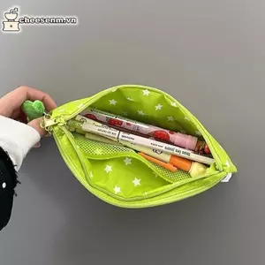 Cheenm 1 Cái Đa Năng Dung Tích Lớn Trường Văn Phòng Phẩm Túi Ngôi Sao Dễ Thương Hộp Đựng Bút Lưới Nhiều Lớp Túi Đựng Bút VN