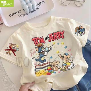 COD✅ (Hồ Chí Minh)Kids T Mall Áo phông tay ngắn In hình hoạt hình Áo Kiểu rộng và ấn tượng Trẻ em thời trang #VN478