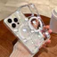 Ốp bảo vệ iPhone họa tiết mèo Hello hình bánh hỗ trợ sạc không dây từ tính-iP7/8/11/12/13/14/15/16/17/Plus/Air/Pro/Max