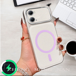 Thích hợp cho OPPO A36 4G OPPO A76 4G OPPO A96 4G mới bằng da từ tính silicone TPU vỏ mềm vỏ điện thoại 0054