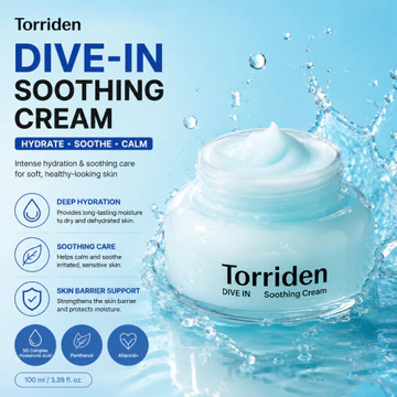 Kem làm dịu axit Hyaluronic phân tử thấp Torriden DIVE-IN - 100ml / Kem dưỡng ẩm Gel / Chăm sóc da