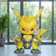 Hầu hết lời khen ngợi Búp bê Pikachu Sáng tạo Transformers Pikachu Hình Trang trí máy tính để bàn Quà tặng búp bê ô tô