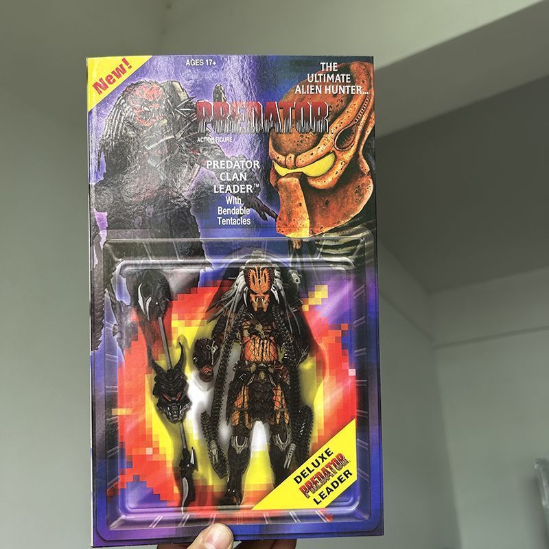 NECA Predator Scarface Shaxing Concrete Chief Clan Chief Kenner Mô hình di chuyển
