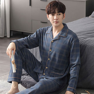 Bộ Đồ Ngủ Nam Xuân Thu Giả Cotton Cao Cấp - Linh hoạt Mặc Trong Nhà Hoặc Bên Ngoài