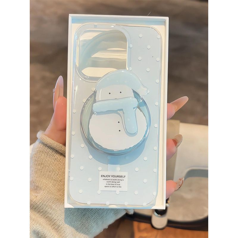 Ba Chiều Little Snowman Từ Tính Apple 16promax Ốp Lưng Điện Thoại 15 / 13 / 14Plus / 12 Nữ 11 Mềm 8 Dễ Thương xs