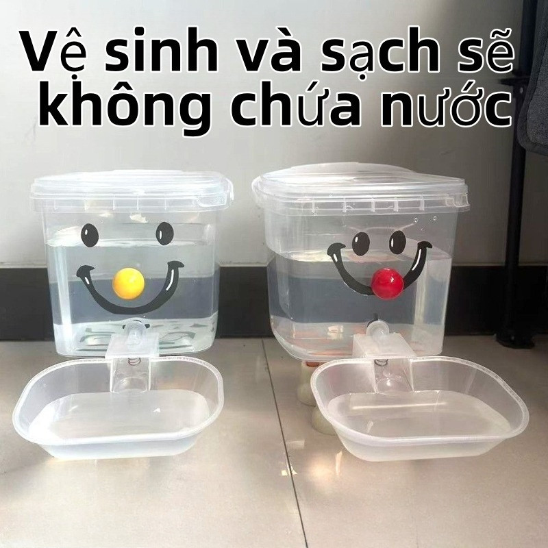 Máy Nước Uống Tự Động Cho Chó/Mèo Dung Tích 3L/5L - Thiết Kế Trong Suốt, Dễ Tháo Rời & Vệ Sinh