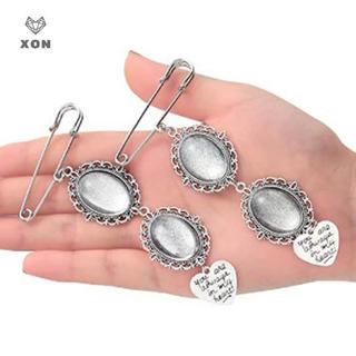 [XON] Bó hoa cưới quyến rũ với trâm cài và mặt dây chuyền trái tim
