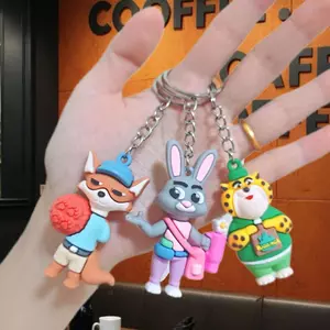 Zootopia Móc Khóa Hoạt Hình Nick Judy Hình Động Vật Ba Lô Quyến Rũ Nóng Anime Bộ Sưu Tập Quà Tặng