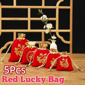 5 Chiếc Tết Nguyên Đán Phnom Penh Miệng Flannel Bronzing Từ May Mắn Lễ Hội Mùa Xuân Túi Kẹo