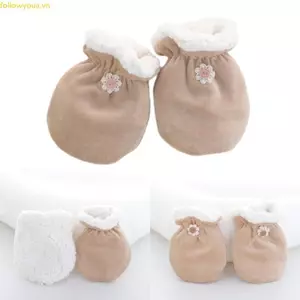 Fol Găng tay trẻ em dễ thương Làm dày toàn ngón tay Găng tay bảo vệ mặt bằng tay cho bé