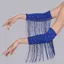 SAIA Latin Dance Viền Tay Áo, Khoan Màu Trơn Kim Cương Giả Tay Nữ, Di Động Khiêu Vũ Latin Trang Phục Hiệu Suất Flash Sân Khấu Tua Rua Găng Tay Lấp Lánh Nữ