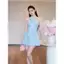 CS027- VÁY THIẾT KẾ CHIẾT EO CỔ YẾM CHO QUÝ CÔ SÀNH ĐIỆU
