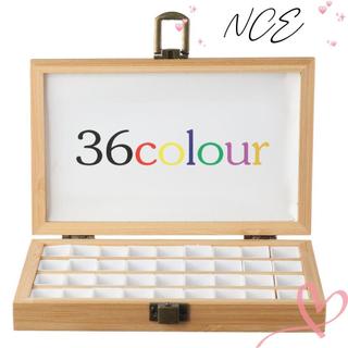 Bảng màu nước NCE hộp trắng vàng, bảng gỗ tiện lợi cho việc du lịch và phác thảo