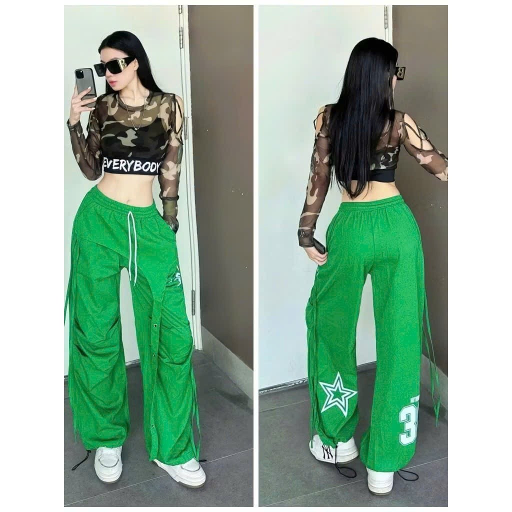 Quần kaki xuông dáng thụng số 36 tập thể thao, thể dục nữ, gym, aerobic, zumba, shuffler dance ,dân vũ