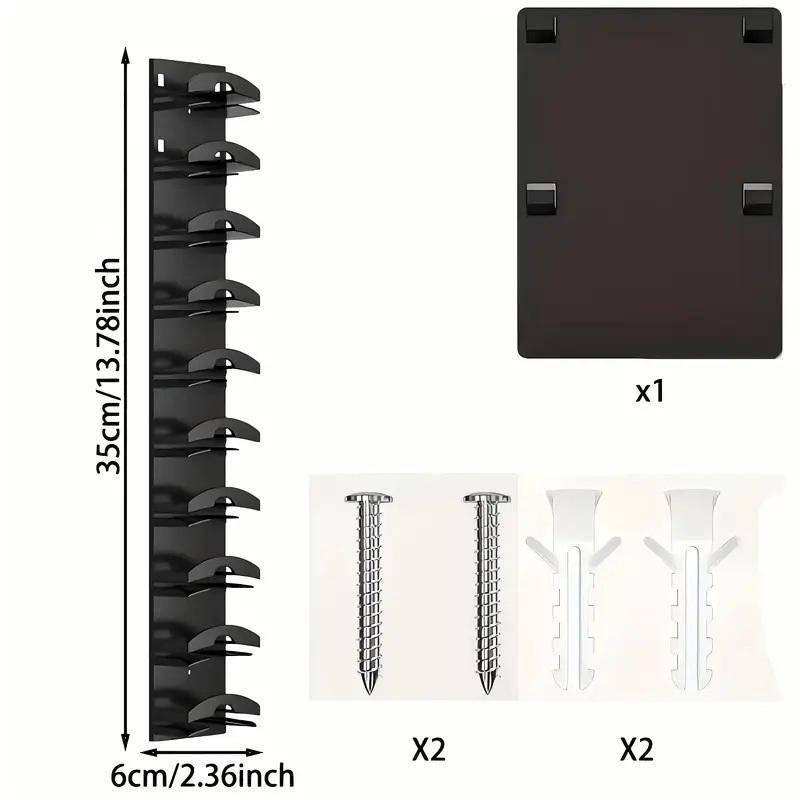 VHDD 10Grids Nắp Treo Tường Ra Mũ Giá Đỡ Mũ Bóng Chày Khăn Ra Giá Đỡ Tủ Quần Áo Móc Treo Lưu Trữ Phụ Kiện Tiết Kiệm Không Gian VN