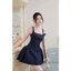 ĐẦM JEAN DÂY CỔ U ĐAN DÂY LƯNG FORM XOÈ BYJOLIE