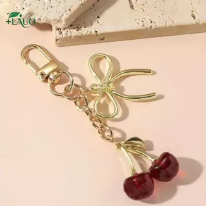 Springevenstar Thời Trang Anh Đào Nơ Móc Khóa Túi Dễ Thương Mặt Dây Chuyền Móc Khóa Dành Cho Nữ Bé Gái Túi Trang Sức Phụ Kiện Quà Tặng Springevenstar