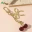 Springevenstar Thời Trang Anh Đào Nơ Móc Khóa Túi Dễ Thương Mặt Dây Chuyền Móc Khóa Dành Cho Nữ Bé Gái Túi Trang Sức Phụ Kiện Quà Tặng Springevenstar