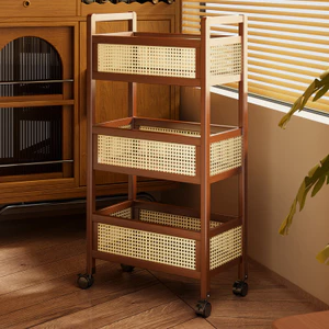Di Động Đồ Ăn Nhẹ Lưu Trữ Xe Đẩy Bàn Cà Phê Phòng Khách Hộ Gia Đình Tidy-up Nano Thời Trung Cổ Sofa Bàn Bên XPZJ